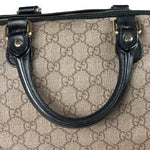 Gucci Beige Leather Gg Supreme Italian Flag Joy Boston Bag