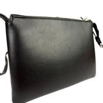 Fendi Roma Black Calf Leather Pochette Crossbody