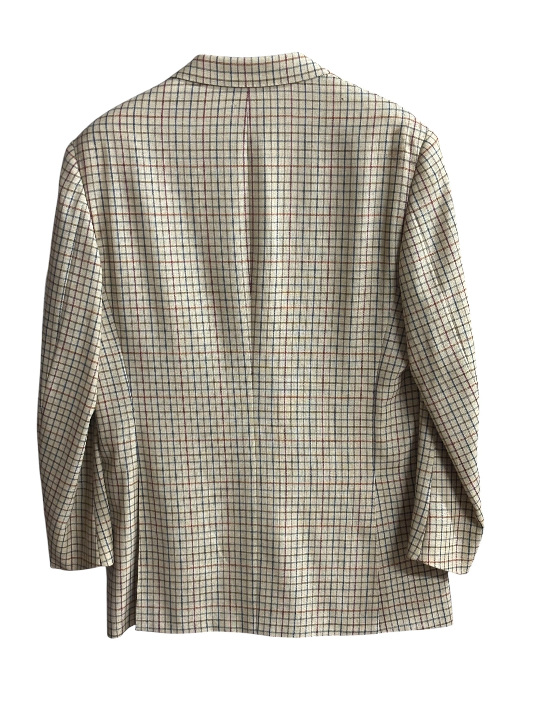 80s/90s Vintage Hermes Plaid Sportcoat (Distressed)