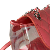 Chanel 2018 Pink Quilted PVC Vanity Zip Backpack