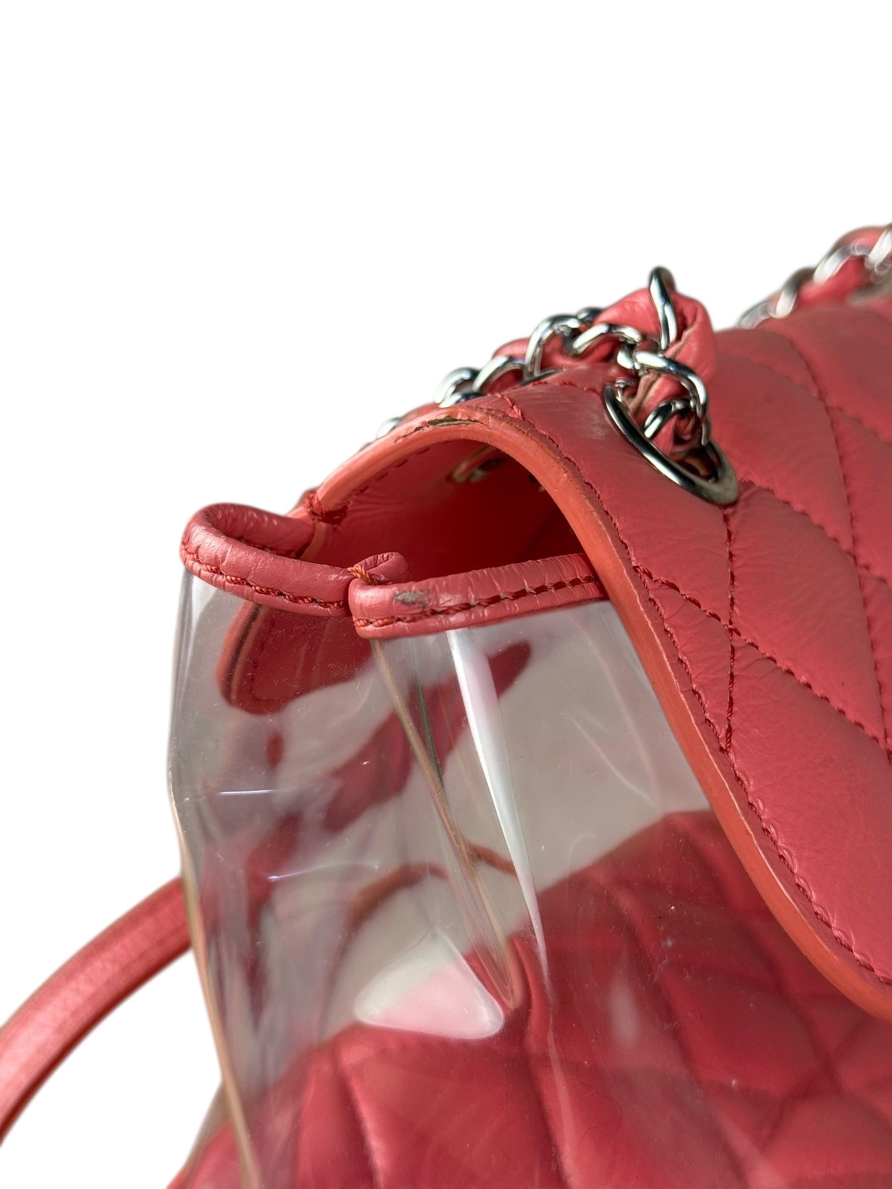 Chanel 2018 Pink Quilted PVC Vanity Zip Backpack