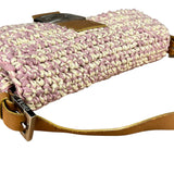 Fendi Raffia Crochet Baguette