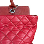 Chanel Red Quilted Caviar Be CC 2Way Tote Bag 2014