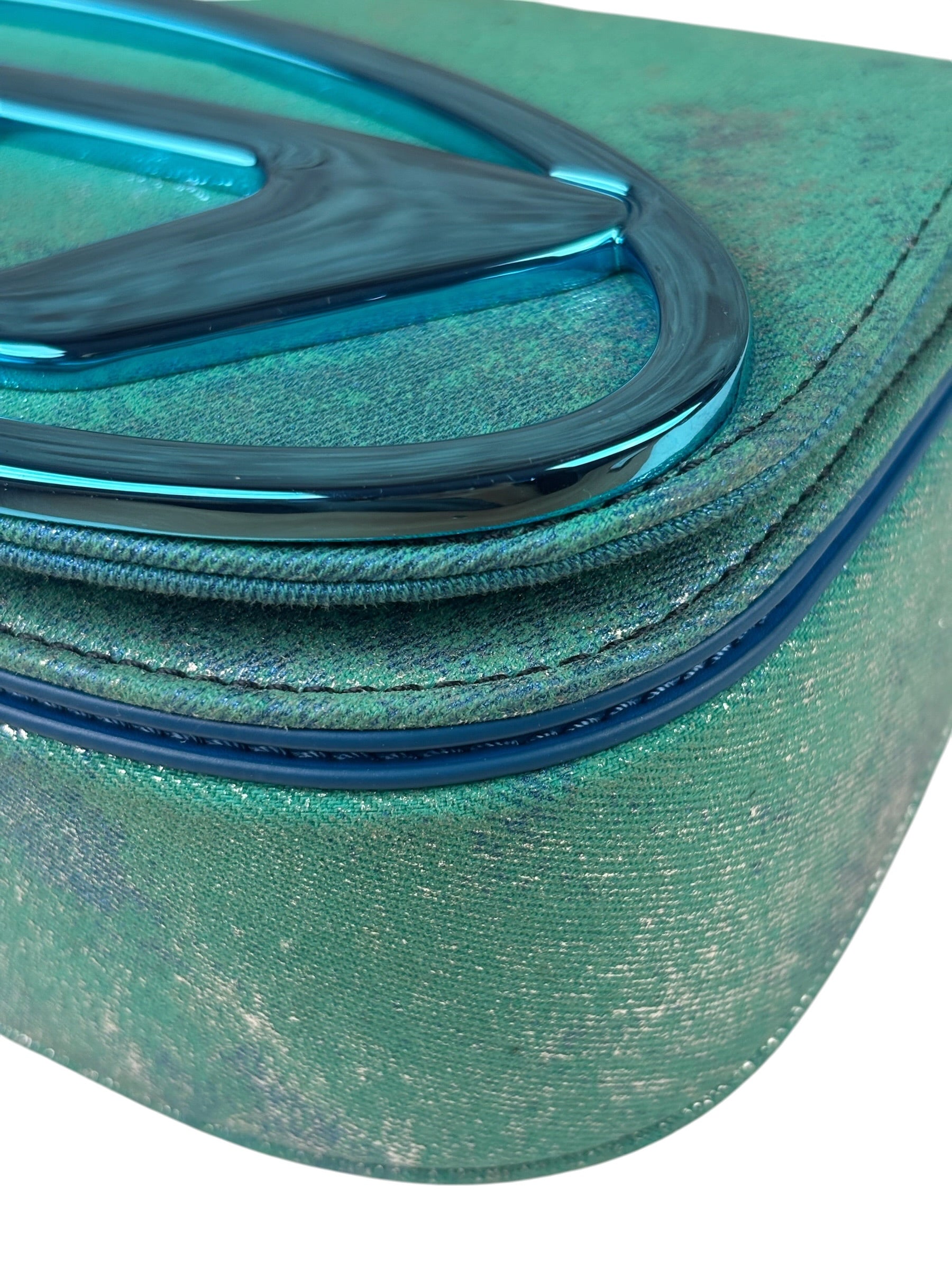 Diesel Blue Iridescent 1DR Shoulder Bag