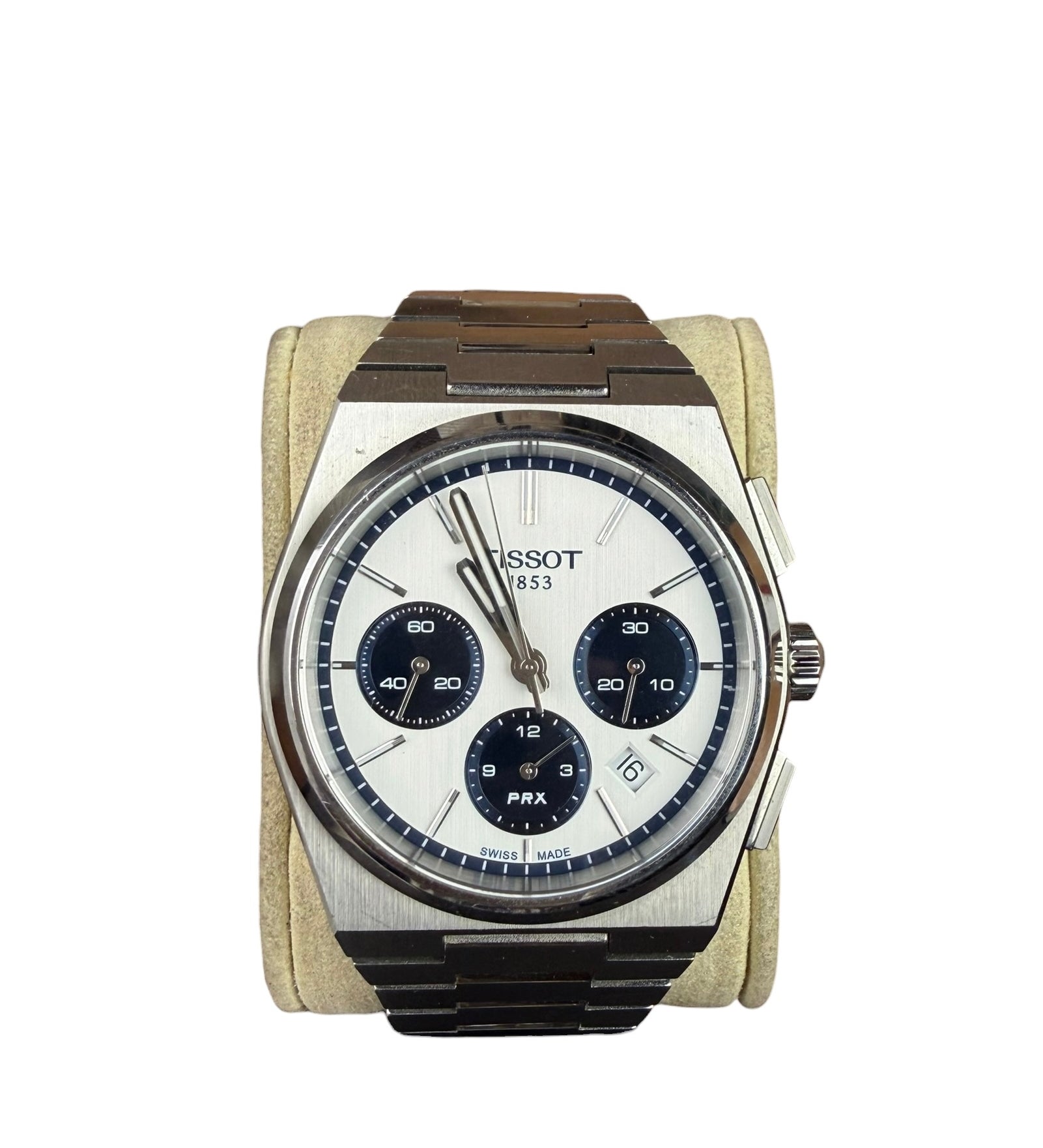 Tissot PRX Chronograph 42mm White & Navy Dial