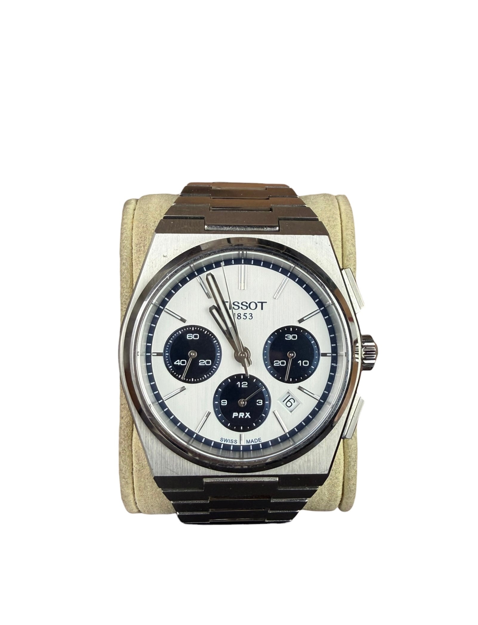 Tissot PRX Chronograph 42mm White & Navy Dial
