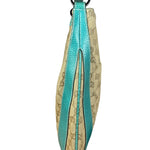 Gucci GG Vintage Canvas Turquoise Trim Hobo Bag