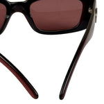Gucci Maroon Rectangle Frame Sunglasses