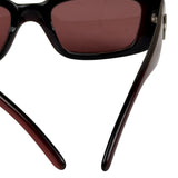 Gucci Maroon Rectangle Frame Sunglasses