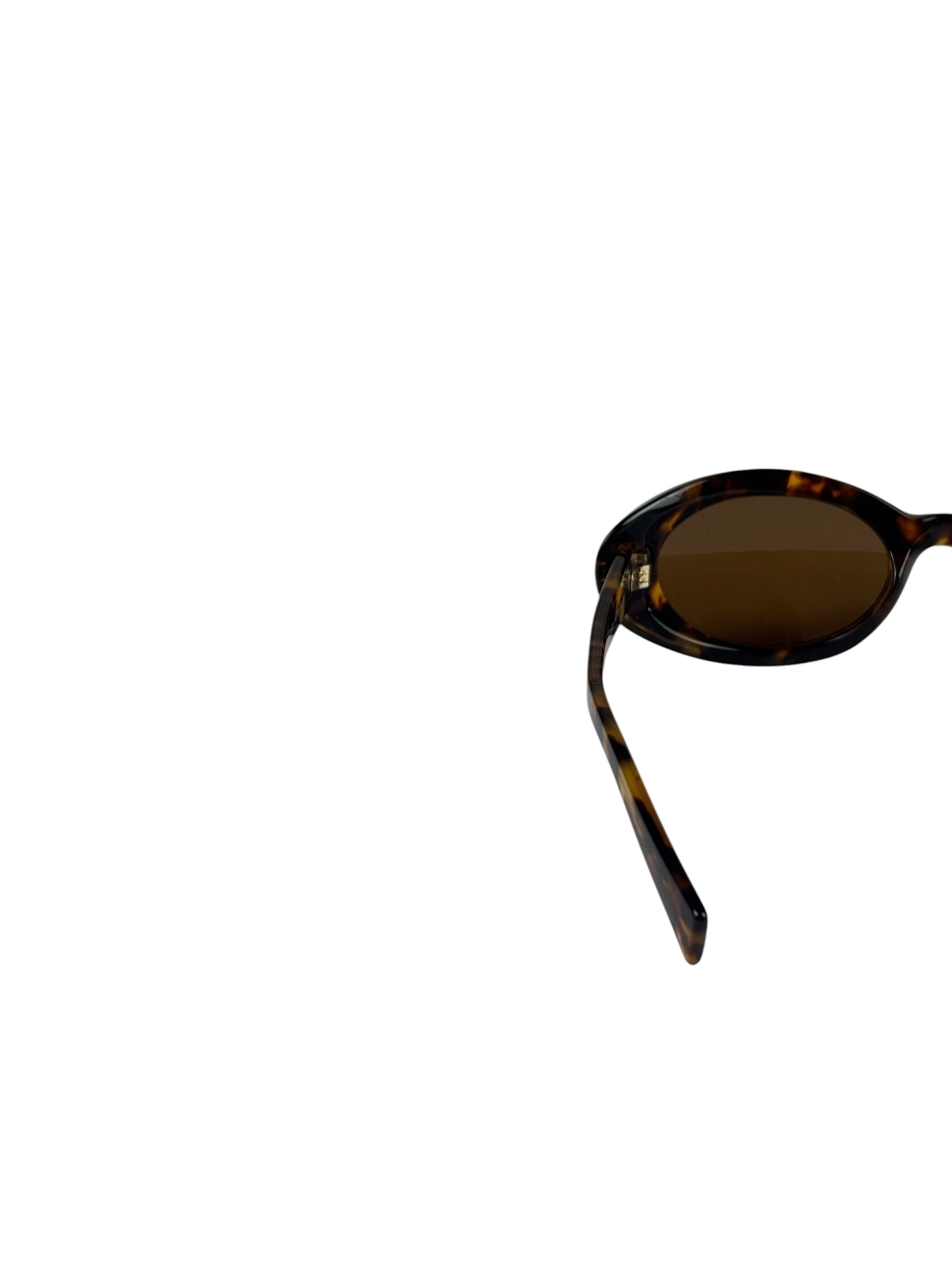 Miu Miu Tortoiseshell Oval Sunglasses SMU B09