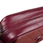 Chanel Vintage Burgundy Quilted Leather CC Camera Bag