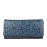 Celine Blue Coated Canvas Long Wallet