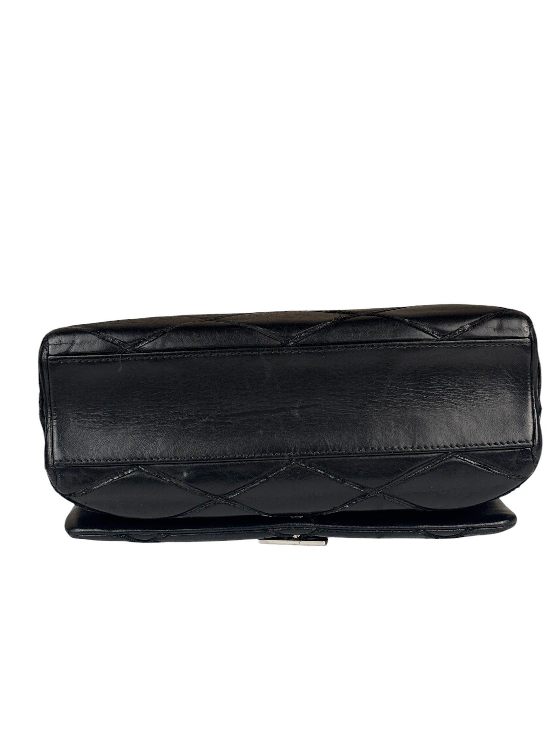 Louis Vuitton Black Quilted Lambskin Chain Flap Bag