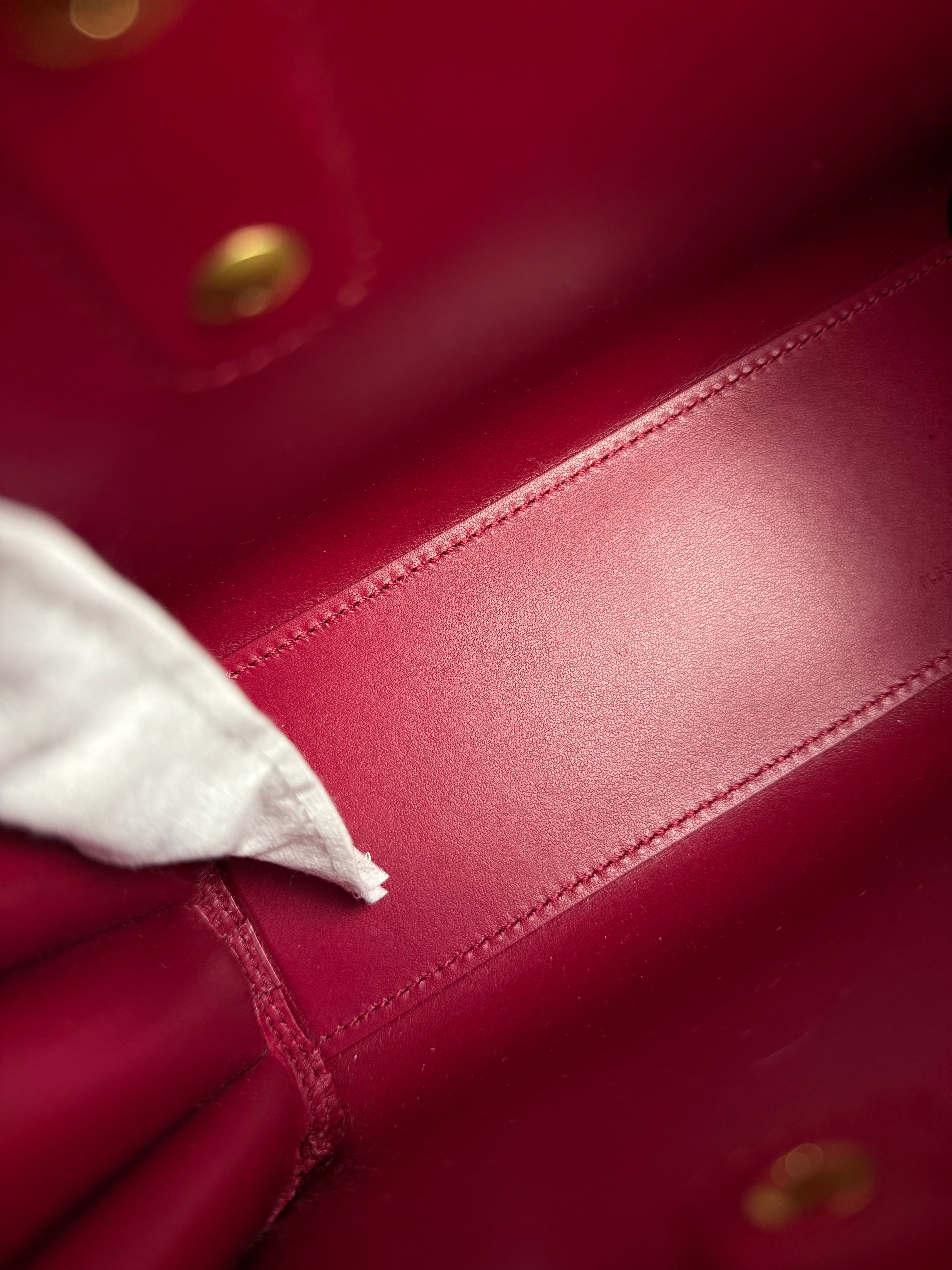 Saint Laurent Sac de Jour Nano 2Way Tote Red