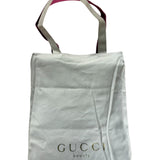 Gucci Beauty Pink/White Reversible Canvas Tote