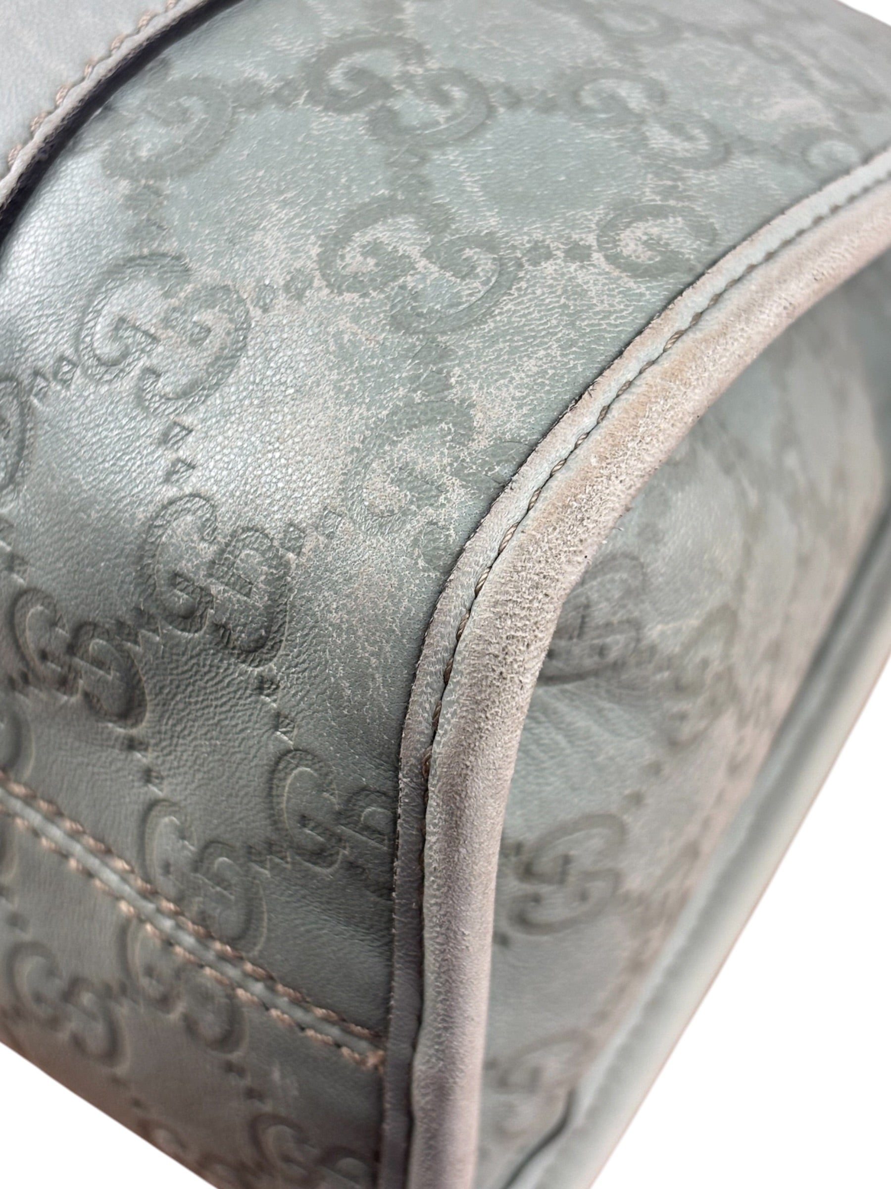 Gucci Green GG Monogram Guccissima Jackie Hobo Bag