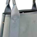 Balenciaga Light Blue Leather Trim Cabas XS Tote Bag