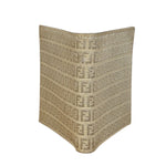 Fendi Beige FF Jacquard Bi-Fold Wallet
