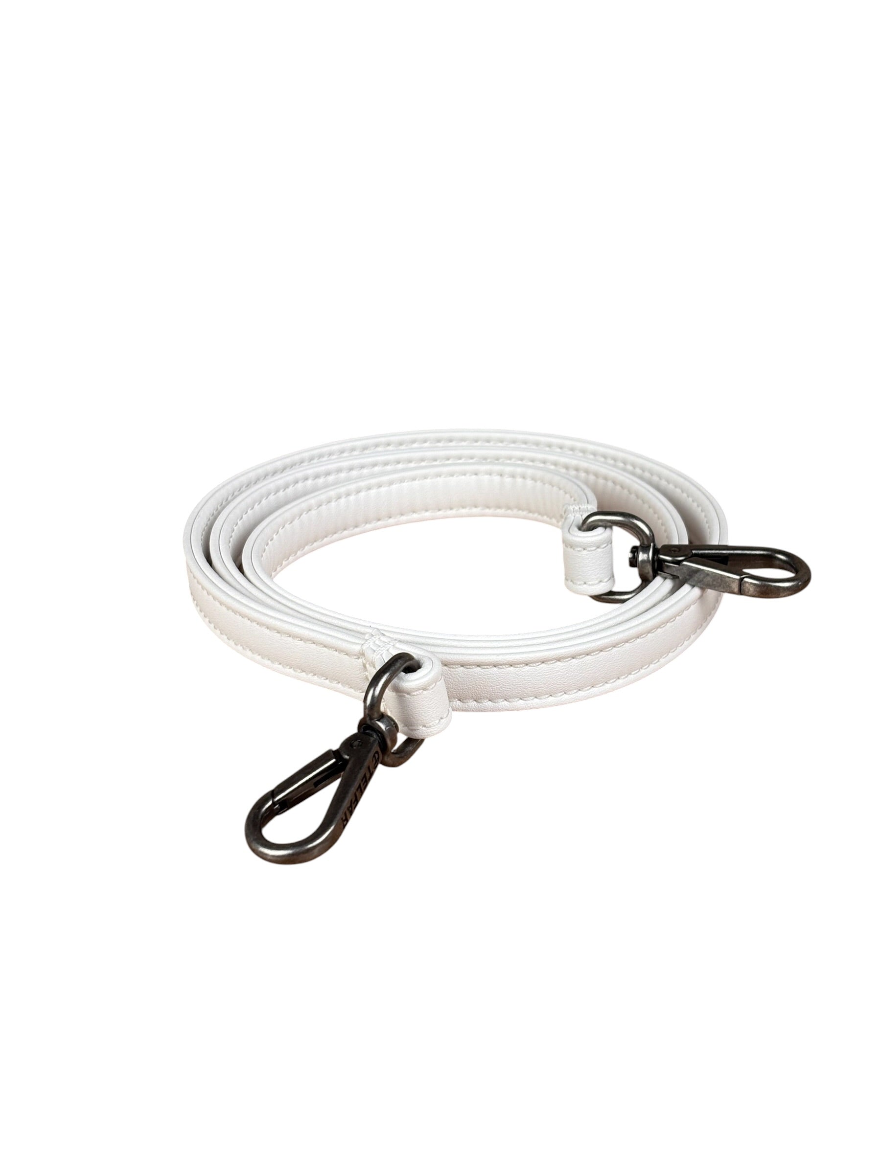 Telfar White Leather Duffle Two-Way Bag