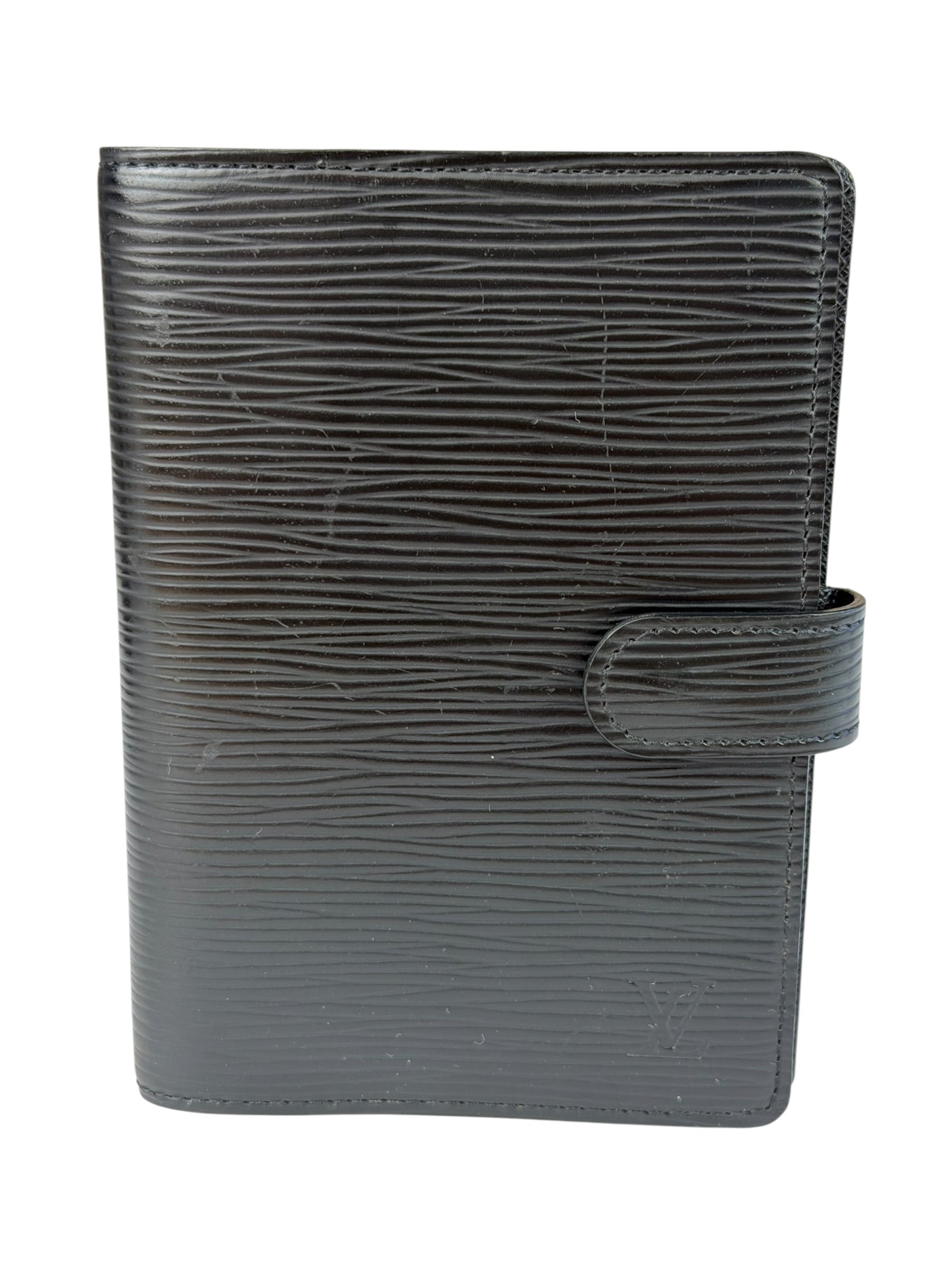 Louis Vuitton Black Epi Leather Agenda