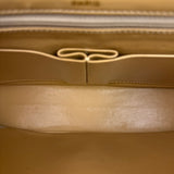 Chanel Beige Quilted Leather Two-Toned Double Flap Bag '94-'96