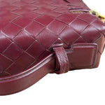 Bottega Veneta Burgundy Leather Intrecciato Bang Bang Vanity Two-Way Bag