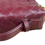 Bottega Veneta Burgundy Leather Intrecciato Bang Bang Vanity Two-Way Bag