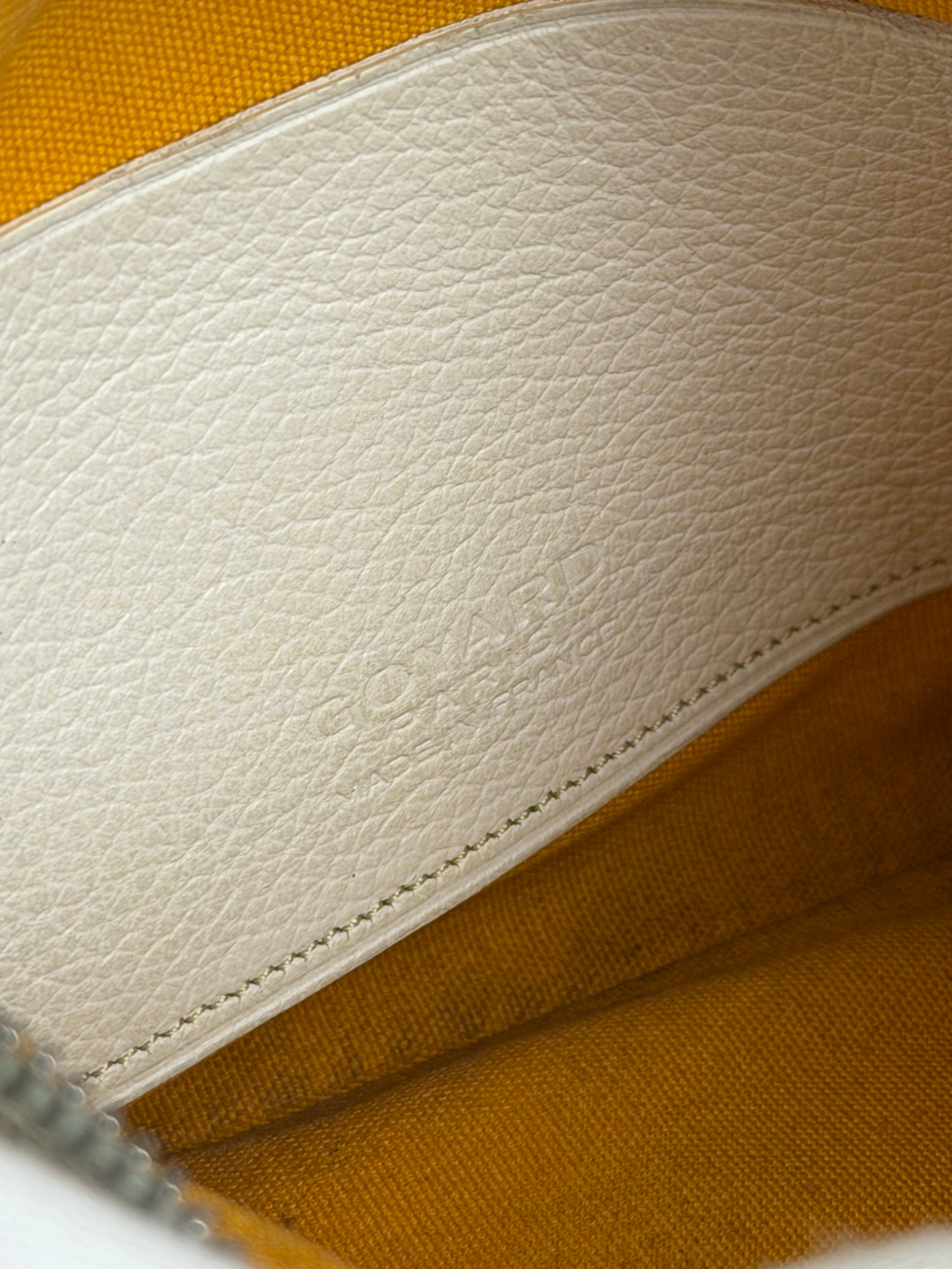 Goyard White Senat Mini Pouch