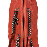 Chanel Red Caviar Quilted Medium Frame Shoulder Bag 2011