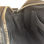 Saint Laurent Crocodile Embossed Leather Camera Bag Black