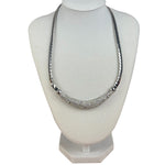 Christian Dior Vintage Rhinestone Crescent Smile Necklace