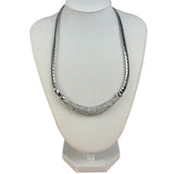 Christian Dior Vintage Rhinestone Crescent Smile Necklace