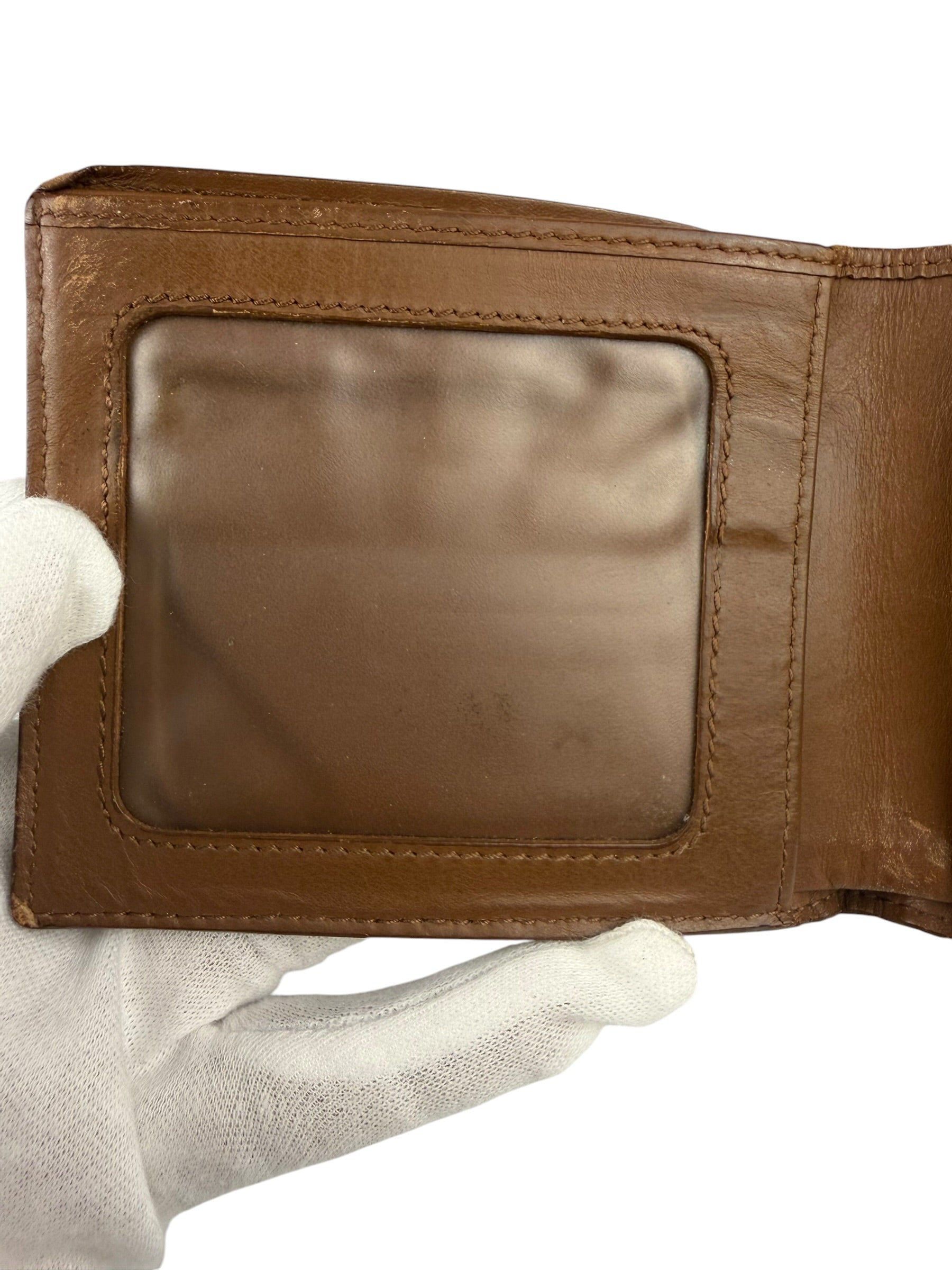 Bottega Veneta Brown Intercciato Bifold Wallet