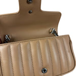 Gucci GG Marmont Matelasse Leather Mini Crossbody Bag Beige