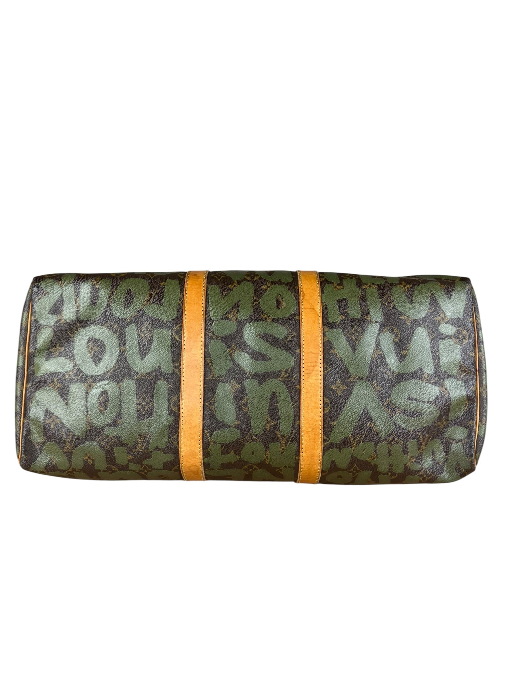 Louis Vuitton Stephen Sprouse Limited Edition Graffiti Keepall 50 Green