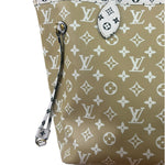 Louis Vuitton Olive Green/Beige Monogram Giant Neverfull MM