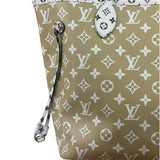 Louis Vuitton Olive Green/Beige Monogram Giant Neverfull MM