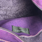 Chanel Vintage Purple Shearling/Suede Patchwork Shoulder Bag 2000