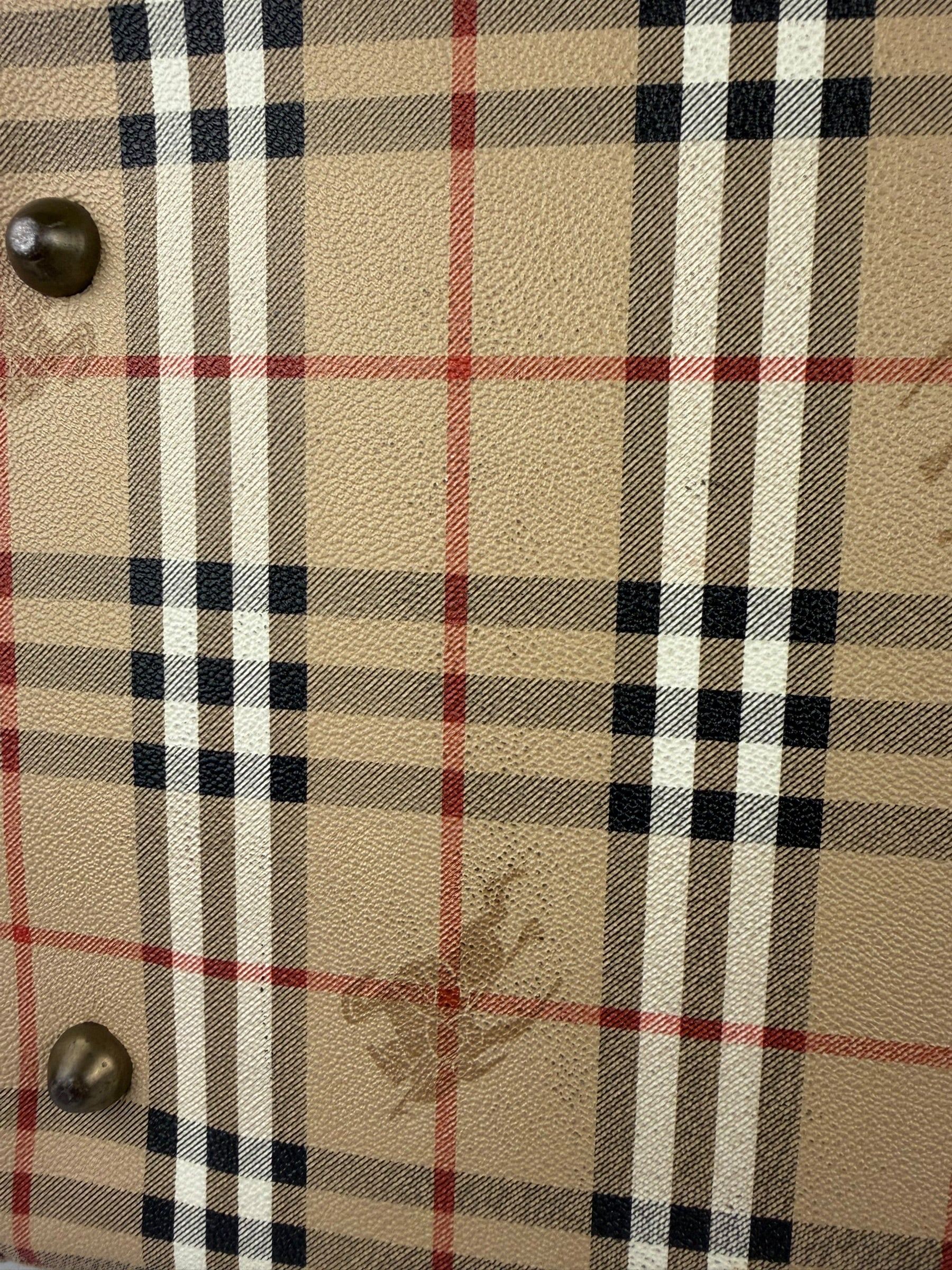 Burberry Vintage House Check Duffel Bag