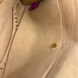 Celine Vintage Pink Suede Poulbot Shoulder Bag
