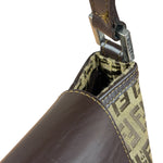 Fendi Zucchino Drawstring Flap Shoulder Bag