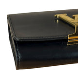 Louis Vuitton Black Leather Louis Chain Pochette