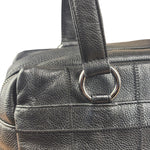 Chanel Black Leather Chocolate Bar Shoulder Bag 2004