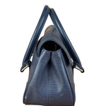 Louis Vuitton Navy Blue Leather Epi Segur Handbag PM