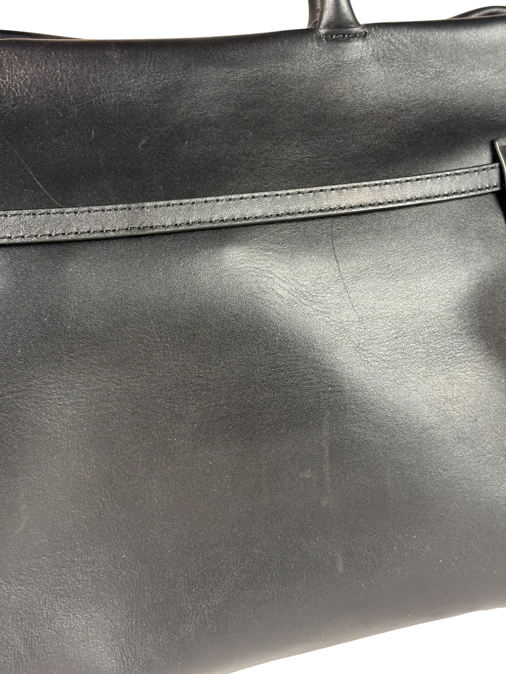 Manu Atelier Black Leather Le Cambon 35 Tote