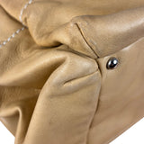 Chanel Warm Beige Leather LAX Accordion Shoulder Bag 2003