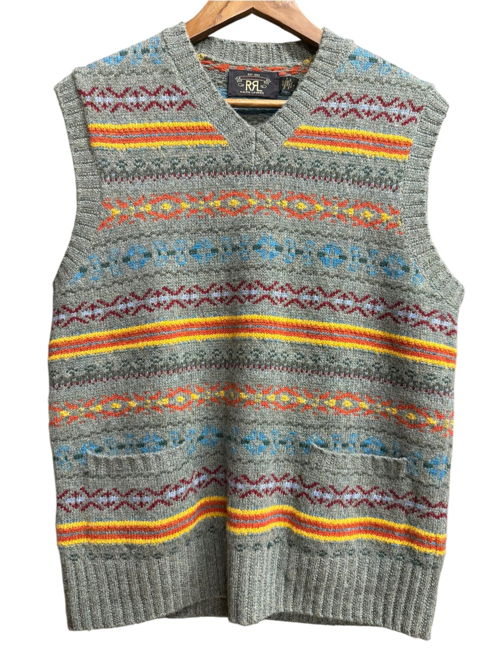 Polo Ralph Lauren RRL Fair Isle Knit Sweater Vest