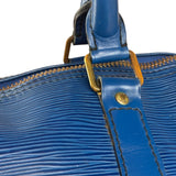 Louis Vuitton Blue Epi Leather Keepall 45