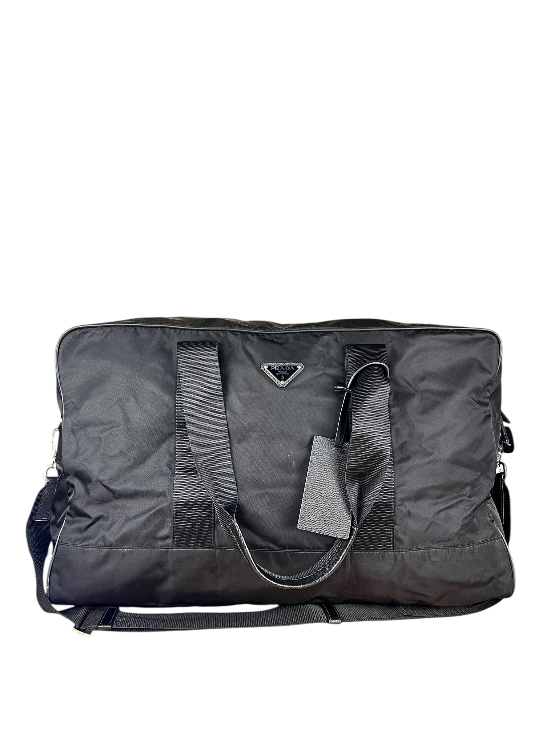 Prada Nylon Duffle Bag Black