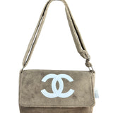 Chanel CC Precision Line Bag Taupe